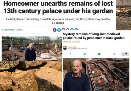 Na działce brytyjskiego emeryta odkryto ruiny pałacu. Teraz Charles Pole musi zapłacić 15 tysięcy funtów za prace archeologiczne