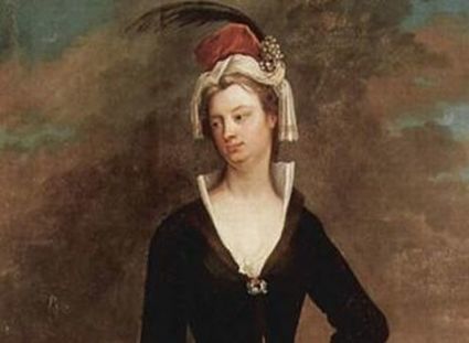 Lady Montagu - kobieta, która pierwsza do Europy sprowadziła szczepionkę. Jeden z jej portretów wisi w Łazienkach