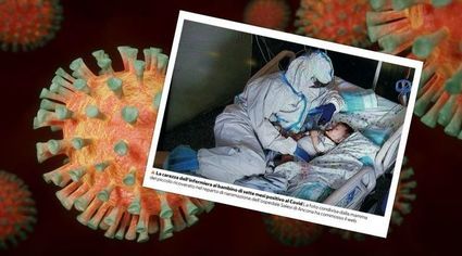 Pielęgniarka przytula dziecko chore na COVID-19.To zdjęcie staje się symbolem pandemii
