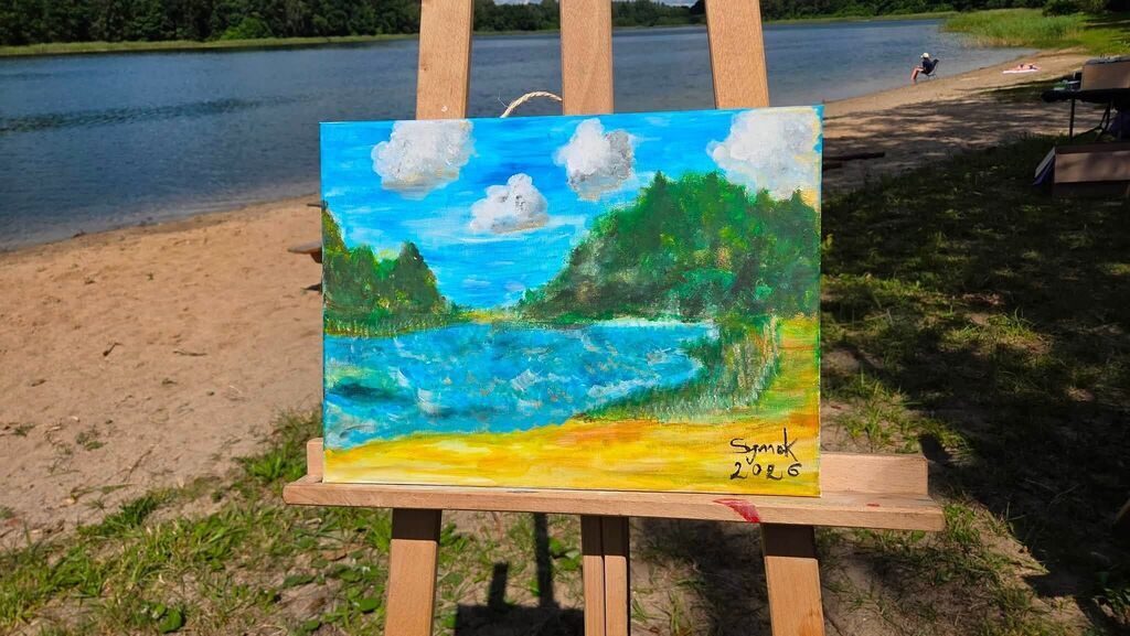 
                                                       🎨🌿 Malowanie w plenerze nad Jeziorem Rzuno! 🌊🖌️
                                                