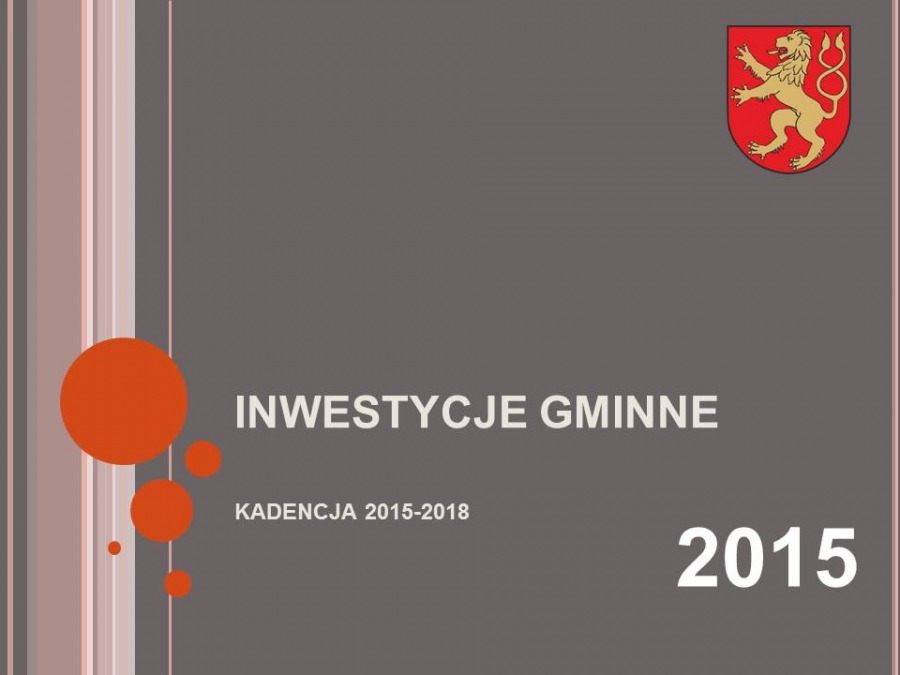 
                                                       Prezentacja - inwestycje 2014-2018
                                                