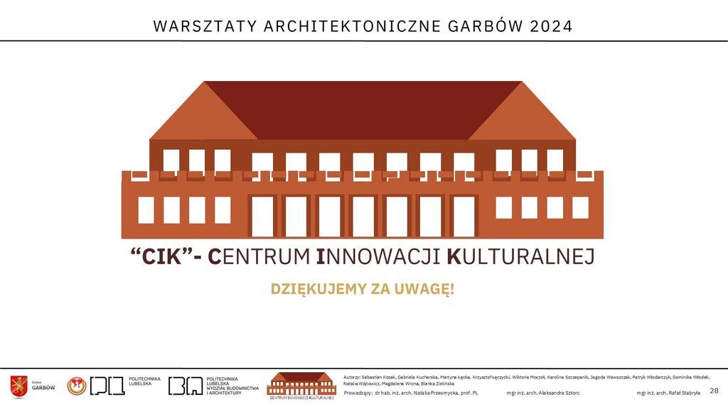                             Prezentacja z warsztatów studentów Politechniki Lubelskiej
                        