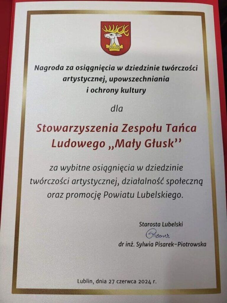 
                                                    Artystyczne nagrody powiatowe
                                                