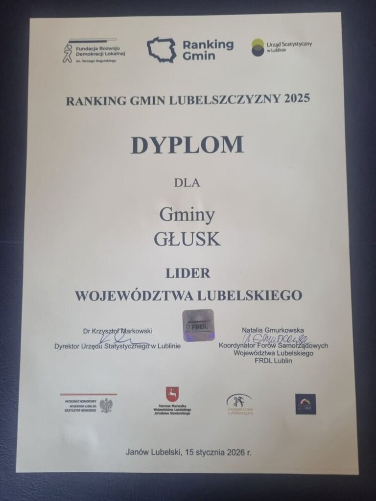 
                                                    Głusk: Najlepsi w regionie (foto)
                                                