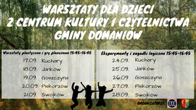 Wrześniowe warsztaty dla dzieci 