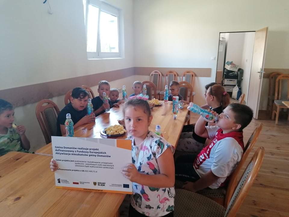 Dzień Dziecka w ramach projektu "Aktywiazacja mieszkańców gminy Domaniów"