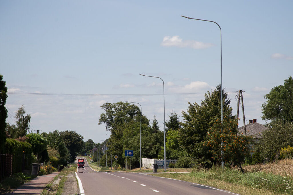 Oświetlenie drogowego w Krasieninie