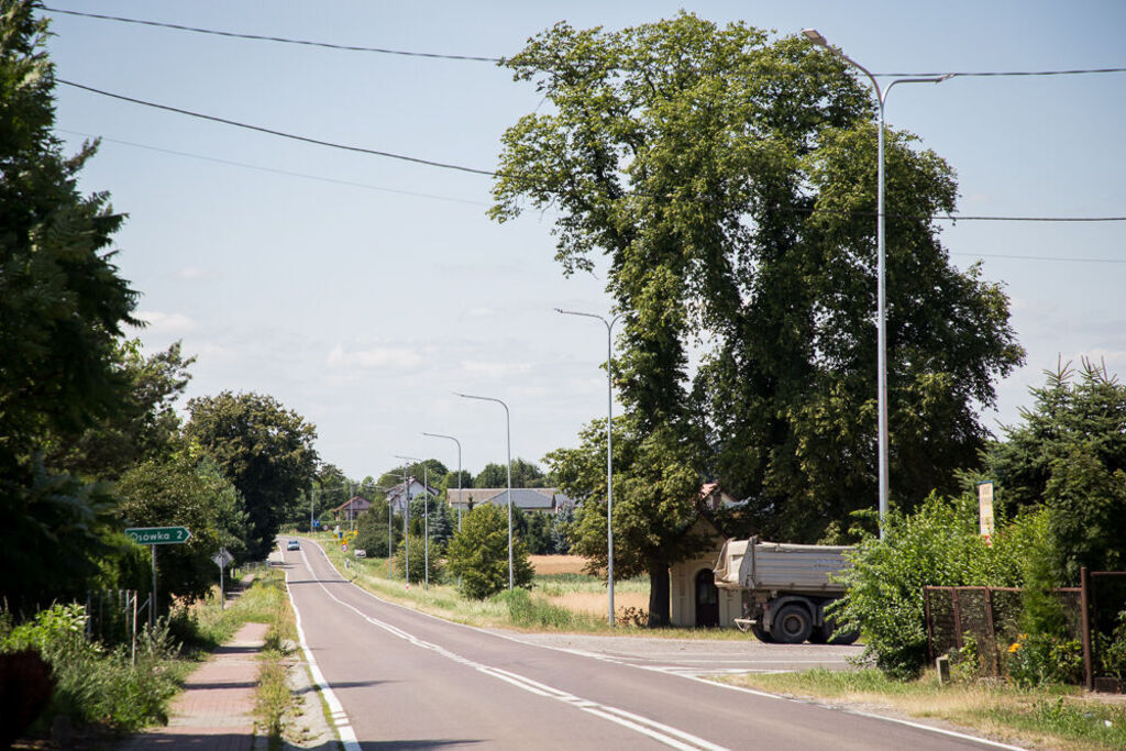 Oświetlenie drogowego w Krasieninie