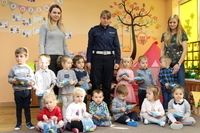 Najmłodsi mieszkańcy osiedla Borek uczestniczyli w spotkaniach z policją