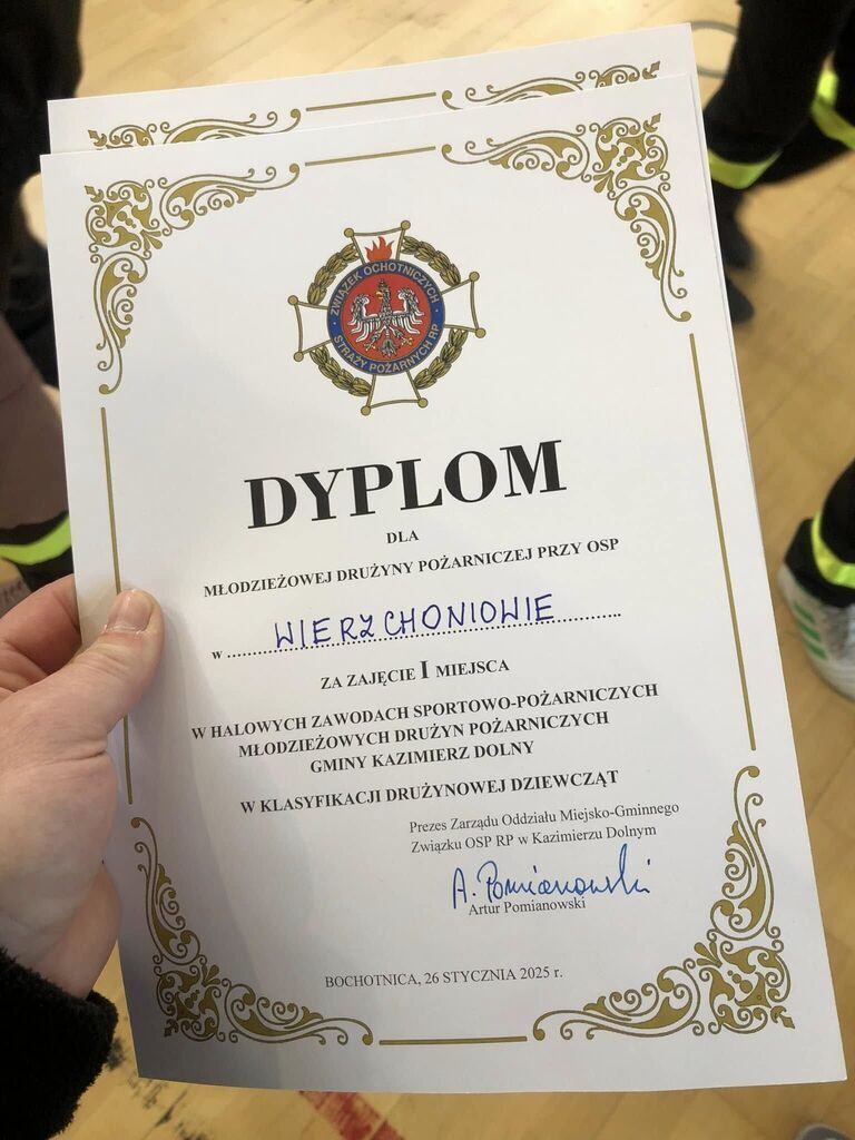 I Gminne Halowe Młodzieżowe Zawody Sportowo-Pożarnicze