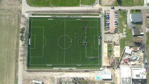 Otwarcie boiska w Kornowacu 21-03-2024 z drona
