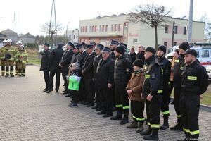 2024-12-18 Przekazanie nowego samochodu ratowniczo - gaśniczego dla OSP Pogrzebień