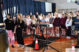 Szkolna Liga Rowerowa w Jedynce z mistrzynią olimpijską