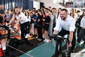 Szkolna Liga Rowerowa w Jedynce z mistrzynią olimpijską