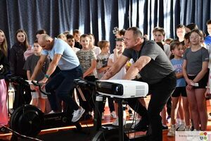 Szkolna Liga Rowerowa w Jedynce z mistrzynią olimpijską