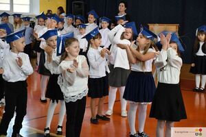 Pasowanie pierwszoklasistów na uczniów w SP nr 1