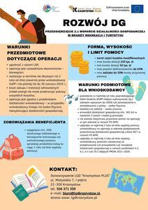Nabory wniosków w 2026 roku w ramach realizacji Lokalnej Strategii Rozwoju Stowarzyszenia Lokalna Grupa Działania „Krasnystaw PLUS” na lata 2023–2027