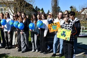 Obchody Dnia Ziemi w Krasnymstawie 2026. Zasadzenie klonu palmowego