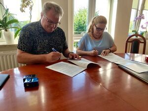 Podpisanie umowy z PRD na Bielice