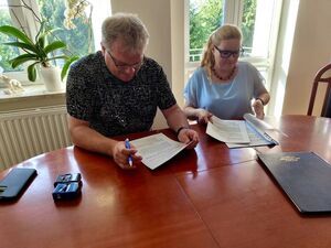 Podpisanie umowy z PRD na Bielice