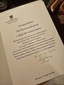 WYJĄTKOWY JUBILEUSZ: 100 LAT PANI KRYSTYNY!