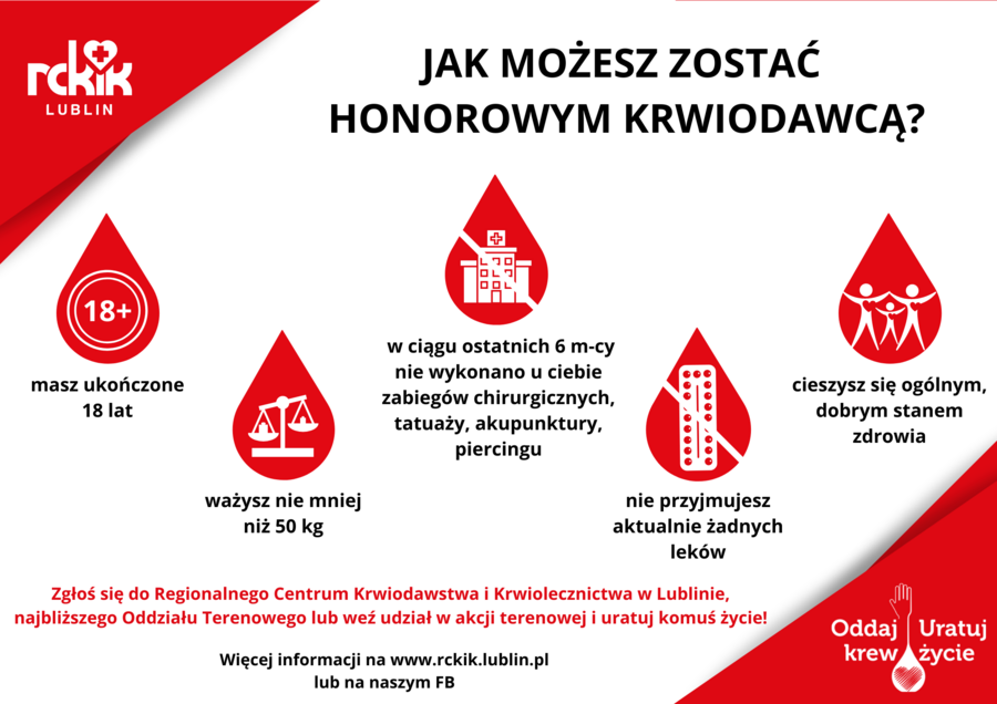 
                                                    Jak możesz zostać honorowym krwiodawcą
                                                