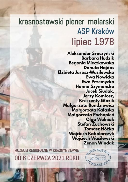 Krasnostawski plener malarski ASP Kraków. Lipiec 1978 rok