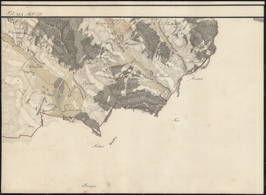 Mapy topograficzne Krasnegostawu i okolic z lat 1801-1804