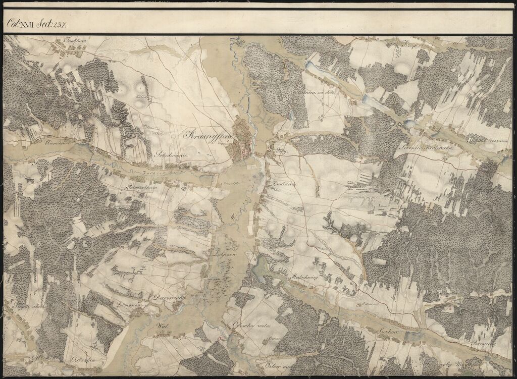 Mapy topograficzne Krasnegostawu i okolic z lat 1801-1804