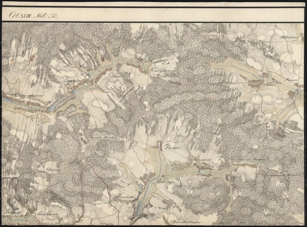 Mapy topograficzne Krasnegostawu i okolic z lat 1801-1804