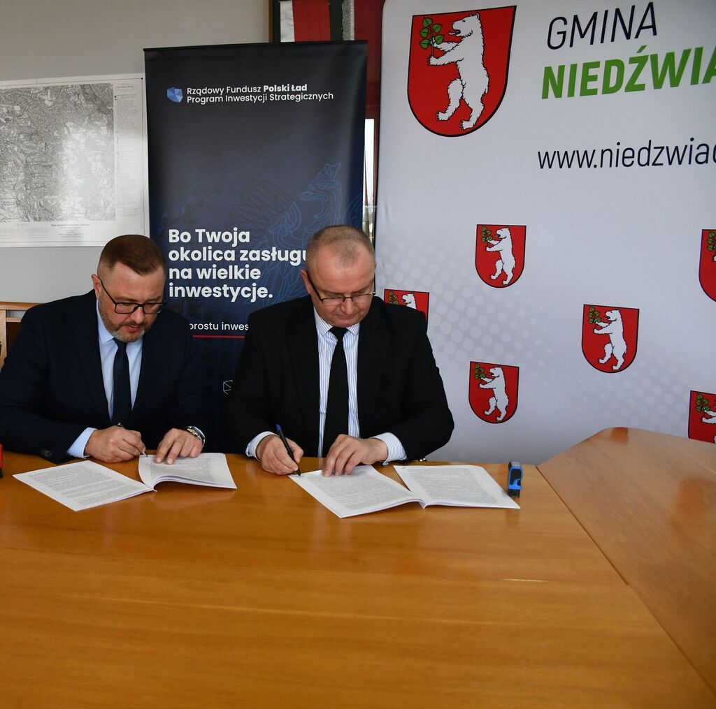 Podpisanie umów na realizację projektów dofinansowanych z Rządowego Funduszu Polski Ład Program Inwestycji Strategicznych.