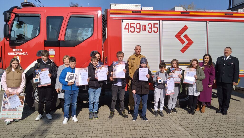 Eliminacje gminne 44 edycji Ogólnopolskiego Turnieju Wiedzy Pożarniczej pod hasłem „Młodzież Zapobiega Pożarom“.