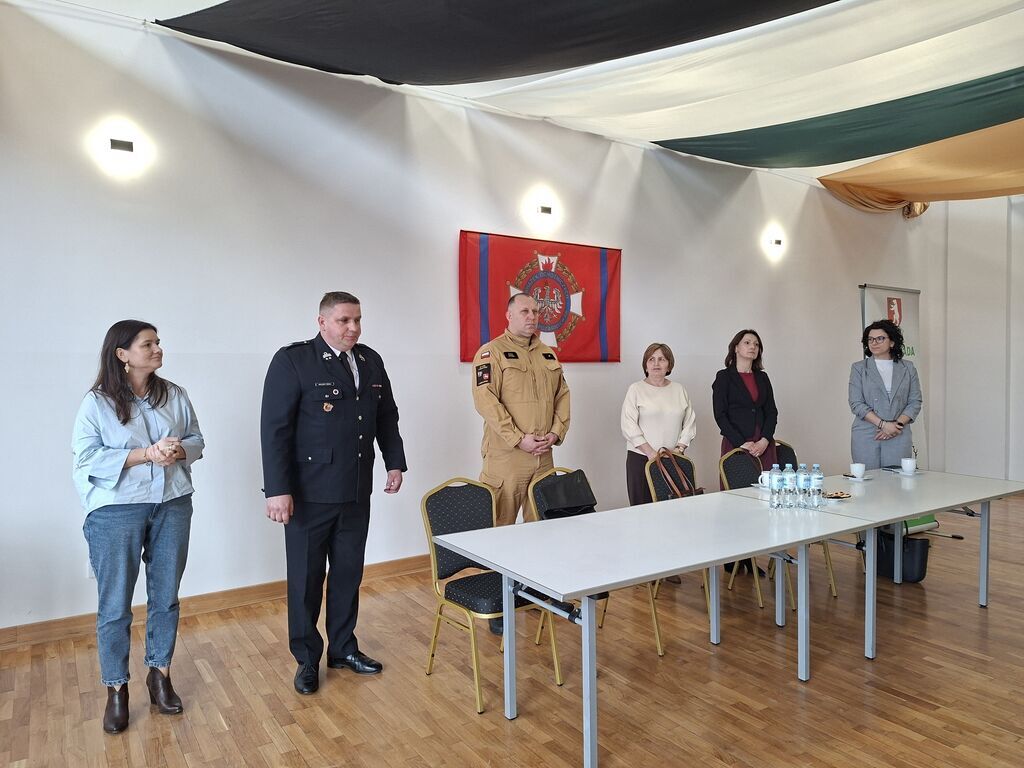 Eliminacje gminne 45 edycji Ogólnopolskiego Turnieju Wiedzy Pożarniczej pod hasłem „Młodzież Zapobiega Pożarom“ .