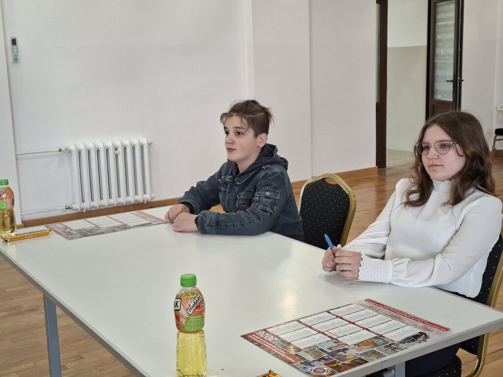 Eliminacje gminne 45 edycji Ogólnopolskiego Turnieju Wiedzy Pożarniczej pod hasłem „Młodzież Zapobiega Pożarom“ .