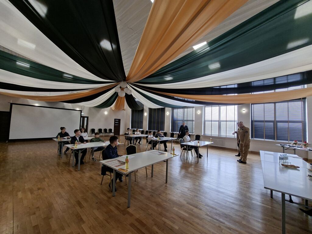 Eliminacje gminne 45 edycji Ogólnopolskiego Turnieju Wiedzy Pożarniczej pod hasłem „Młodzież Zapobiega Pożarom“ .