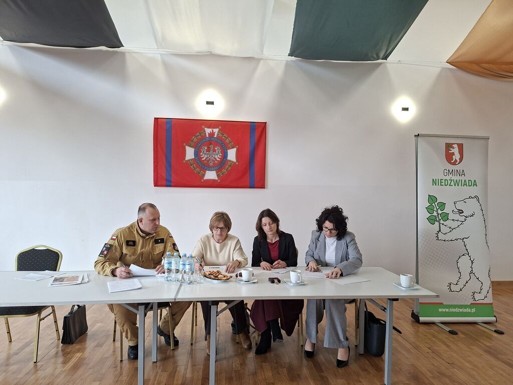 Eliminacje gminne 45 edycji Ogólnopolskiego Turnieju Wiedzy Pożarniczej pod hasłem „Młodzież Zapobiega Pożarom“ .