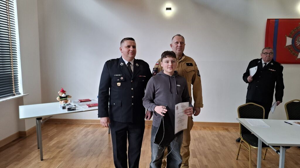 Eliminacje gminne 45 edycji Ogólnopolskiego Turnieju Wiedzy Pożarniczej pod hasłem „Młodzież Zapobiega Pożarom“ .