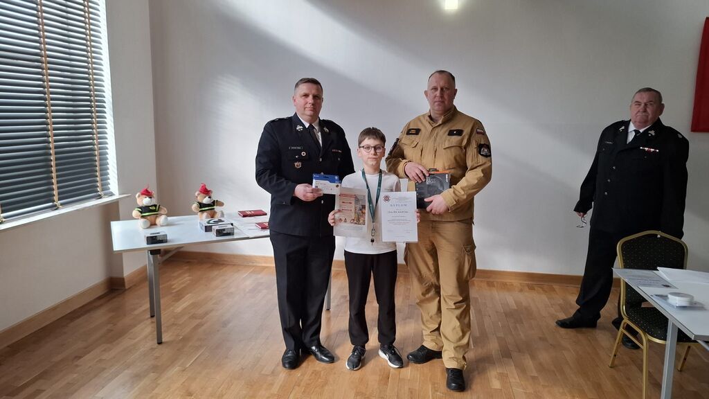 Eliminacje gminne 45 edycji Ogólnopolskiego Turnieju Wiedzy Pożarniczej pod hasłem „Młodzież Zapobiega Pożarom“ .