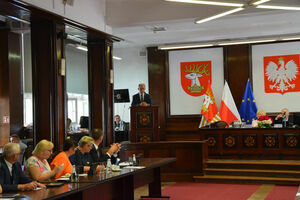 Radni podczas Sesji Absolutoryjnej Rady Powiatu w Lublinie