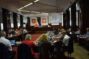 Radni podczas Sesji Absolutoryjnej Rady Powiatu w Lublinie