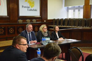 Spotkanie w sprawie planów inwestycyjnych na rok 2025 Powiatu Lubelskiego