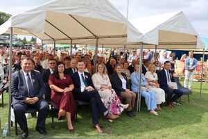 Dożynki Powiatowo-Gminne 2025 w Niedrzwicy Dużej - Korowód + oficjalna część