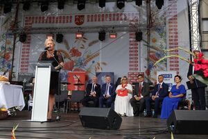 Dożynki Powiatowo-Gminne 2025 w Niedrzwicy Dużej - Korowód + oficjalna część