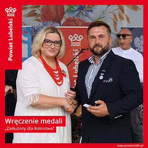 Dożynki Powiatowo-Gminne 2025 w Niedrzwicy Dużej - Zasłużony dla rolnictwa