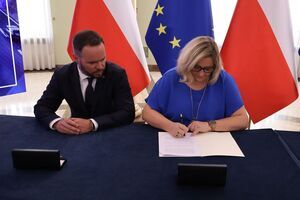 Podpisanie umowy na dofinansowanie tras o charakterze użyteczności publicznej