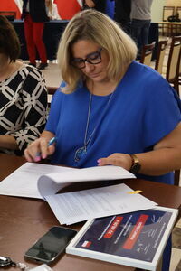 Podpisanie umowy na dofinansowanie tras o charakterze użyteczności publicznej