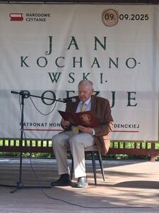 Czytanie poezji Jana Kochanowskiego w ramach akcji Narodowe Czytanie