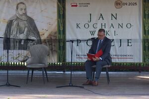 Czytanie poezji Jana Kochanowskiego w ramach akcji Narodowe Czytanie