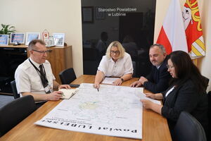 Spotkanie w sprawie bezpieczeństwa mieszkańców Powiatu Lubelskiego