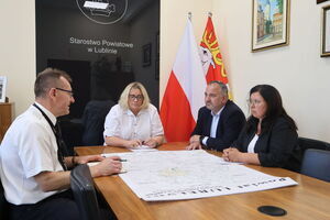 Spotkanie w sprawie bezpieczeństwa mieszkańców Powiatu Lubelskiego